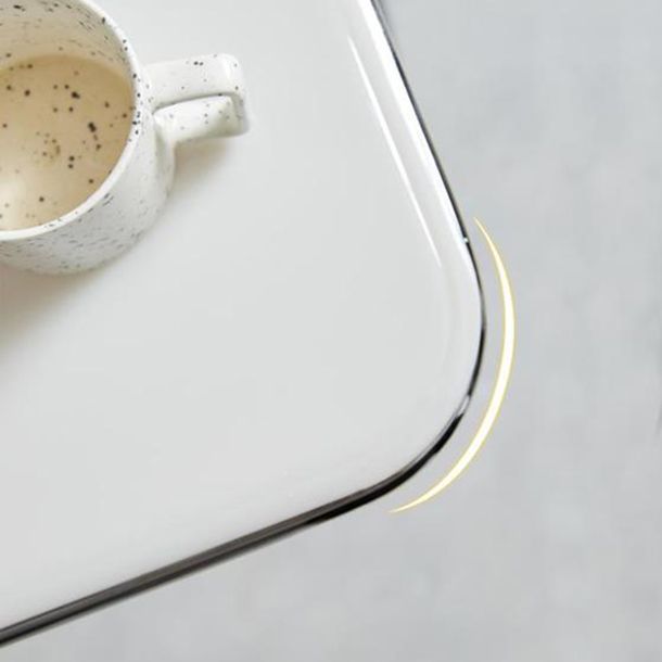 Acryl -gebogen eigentijds schrijfdesk vouwen Home Desk 25.2 "L x 19.7" W x 30.3 "H H