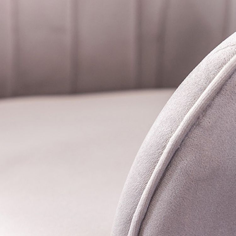 Nordic Glam Style Dining Chair Arm Side Chair with Metal Legs Clearhalo 'Dining Chairs' 'Dining Tables & Seating' 'dining_chair' 'Furniture' 'furniture_dining_chair' 'Kitchen & Dining Furniture' 1200x1200_65a426e1-9977-4171-96eb-716040729bff