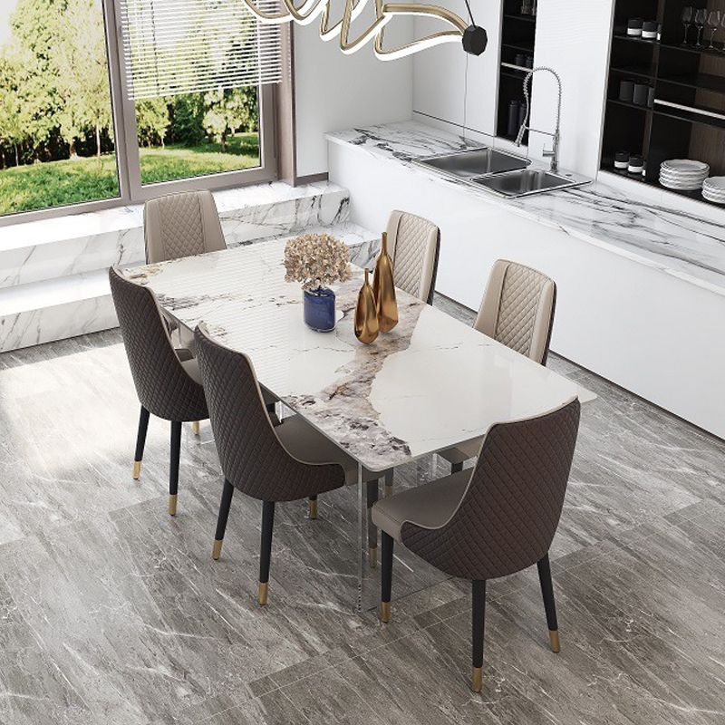 Modern 1/4/5/7 Pieces Dining Set Acrylic Dining Furniture Set /Separate Items Clearhalo 'Dining Room Sets' 'Dining Tables & Seating' 'dining_room_set' 'furn' 'furn_dining_room_set' 'Furniture' 'furniture_dining_room_set' 'Kitchen & Dining Furniture' 'kitchen&dining_furn' 'kitchen' 1200x1200_65a473a8-0d2f-4f8f-ba4b-7685d9f33624