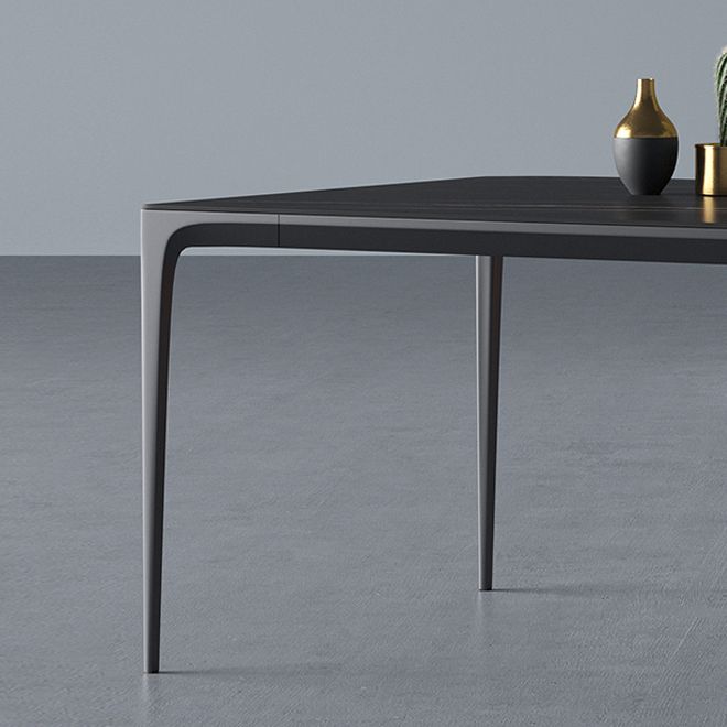 Modern Aluminium Dinette Set 1/2/4/9/10/11 Pieces Black Sintered Stone Dining Table Set Clearhalo 'Dining Room Sets' 'Dining Tables & Seating' 'dining_room_set' 'furn' 'furn_dining_room_set' 'Furniture' 'furniture_dining_room_set' 'Kitchen & Dining Furniture' 1200x1200_65a556bd-34b1-4eff-9b53-8b3190474bf6