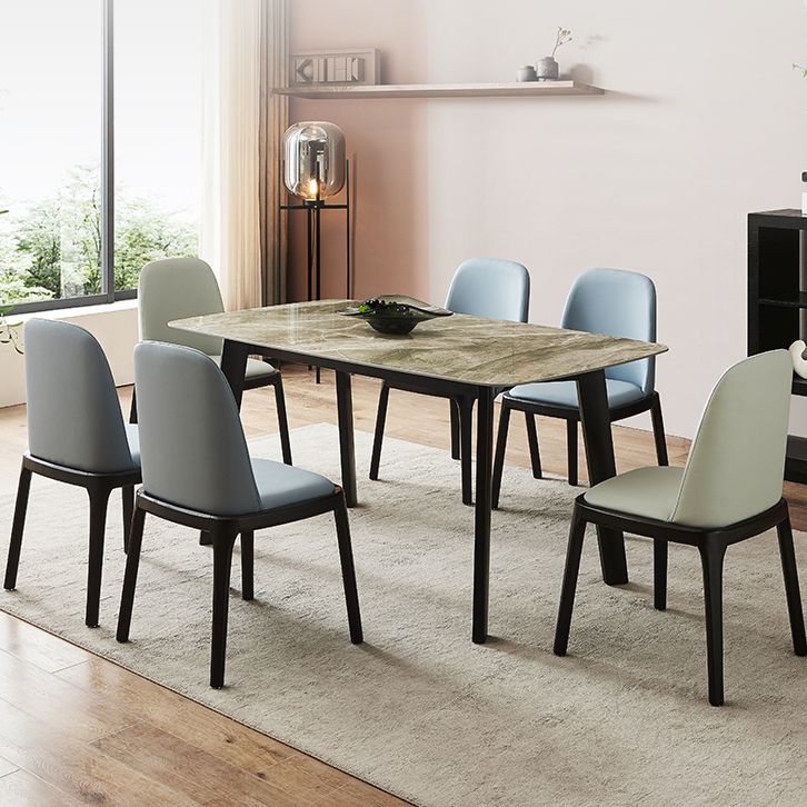 Sintered Stone Table Industrial 4 Legs Table for Dining Room Clearhalo ' dining_table' 'Dining Tables & Seating' 'Dining Tables' 'furn' 'furn_dining_table' 'Furniture' 'furniture_dining_table' 'Kitchen & Dining Furniture' 'kitchen&dining_furn' 'kitchen' 'kitchen_dining_table' 1200x1200_65a67f6c-4ce5-4ac5-bd39-ba33135427d8