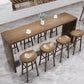 Modern Solid Wood Indoor Rectangle Double pedestal Bar Dining Table Clearhalo 'Bar Furniture' 'Bar Tables' 'bar_tables' 'furn' 'furn_bar_tables' 'Furniture' 'Kitchen & Dining Furniture' 1200x1200_65a72c7d-2962-45c0-8a49-4794d1adc0d3