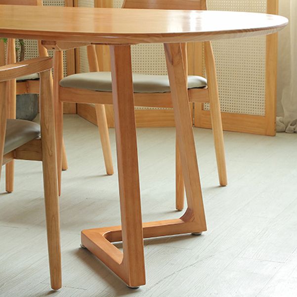 Mesa de conferencia de escritura de escritura de madera moderna Oficina de escritura ovalada sin silla