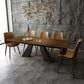 Rectangle Dining Table Industrial Style Double Pedestal Base Table for Dining Room Clearhalo ' dining_table' 'Dining Tables & Seating' 'Dining Tables' 'furn' 'furn_dining_table' 'Furniture' 'furniture_dining_table' 'Kitchen & Dining Furniture' 'kitchen&dining_furn' 'kitchen' 'kitchen_dining_table' 1200x1200_65a8ae37-08dd-47c3-bf24-46f0c03209f7