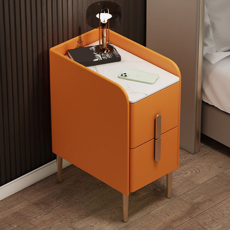 Steinbett Nachttisch Klassiker Glam -Nachtschrank für Schlafzimmer