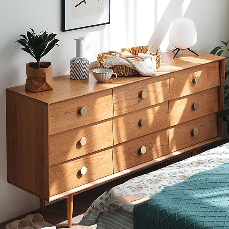 Contemporary Rectangle Wood Accent Cabinet Knobs Cabinet with Drawer Clearhalo 'Cabinets & Chests' 'cabinets_chests' 'furn' 'furn_cabinets_chests' 'Furniture' 'Living Room Furniture' 1200x1200_65a9ca60-f336-47c7-b22c-a14ec8e1c125