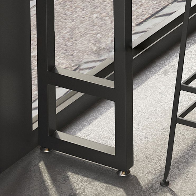 Industrial 1/2/7 Pieces Solid Wood Bar Table Set Rectangular Counter Set Clearhalo 'Bar Furniture' 'furn' 'furn_home_bar_bar_sets' 'Furniture' 'Home Bars & Bar Sets' 'home_bar_bar_sets' 'Kitchen & Dining Furniture' 1200x1200_65aa14b4-613c-4ba0-9087-dcb2cb704d62