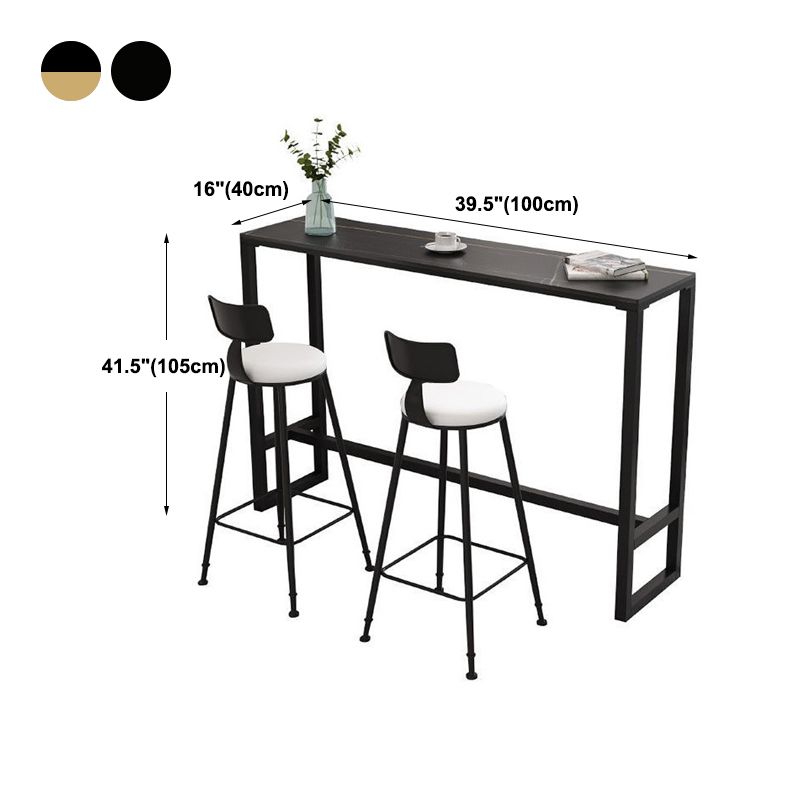 Modern Rectangle Top Counter Table 42-inch Height Table for Dining Room Clearhalo 'Bar Furniture' 'Bar Tables' 'bar_tables' 'furn' 'furn_bar_tables' 'Furniture' 'furniture_bar_tables' 'Kitchen & Dining Furniture' 1200x1200_65aa515d-96de-4069-87f9-5ccf393a14f9