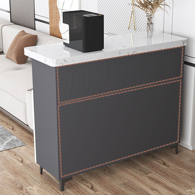 Modern Rectangle Bar Table Faux Marble Storable Table for Living Room Clearhalo 'Bar Furniture' 'Bar Tables' 'bar_tables' 'furn' 'furn_bar_tables' 'Furniture' 'Kitchen & Dining Furniture' 1200x1200_65abf5c1-780b-47bc-8040-cdb4280503d6