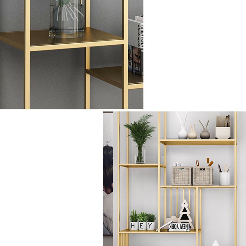 Contemporary Metal Bookshelf Etagere Shelf Bookcase for Study Room 11.8" W Clearhalo 'Bookcases' 'furn' 'furn_bookcases' 'Furniture' 'Office Furniture' 1200x1200_65ae09ca-061e-4ca3-beaa-b426a67780bd