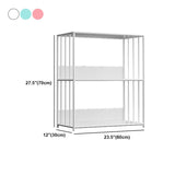 Scandinavian Open Back Bookshelf Metal Shelf Bookcase for Study Room