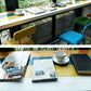 Industrial 1/5 Pieces Bar Table Set Rectangle Wood Counter Table with High Stools for Bar