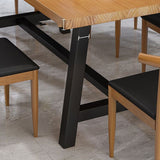 Traditional 1/7 Pieces Dining Set Rectangle Wood Dining Table Set for Dining Room