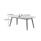 Modern Metal Dining Set 1/2/5/6/7 Pieces Rectangle Dining Table Set Clearhalo 'Dining Room Sets' 'Dining Tables & Seating' 'dining_room_set' 'furn' 'furn_dining_room_set' 'Furniture' 'furniture_dining_room_set' 'Kitchen & Dining Furniture' 1200x1200_65b06700-fc5b-4fdb-94ee-6178f8a9aba6