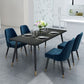 Black Frame Stone Dining Room Table Traditional Luxury Rectangle Dining Table Clearhalo 'Dining Tables & Seating' 'Dining Tables' 'dining_table' 'furn' 'furn_dining_table' 'Furniture' 'furniture_dining_table' 'Kitchen & Dining Furniture' 'kitchen' 'kitchen_dining_table' 1200x1200_65b0f55f-c87c-4d2f-853a-034b7b72ec54