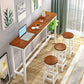 Industrial Style Bistro Bar Desk Wood Rectangle Pub Table for Cafe Clearhalo 'Bar Furniture' 'Bar Tables' 'bar_tables' 'furn' 'furn_bar_tables' 'Furniture' 'Kitchen & Dining Furniture' 1200x1200_65b186a5-929d-4b0d-990a-920939119254