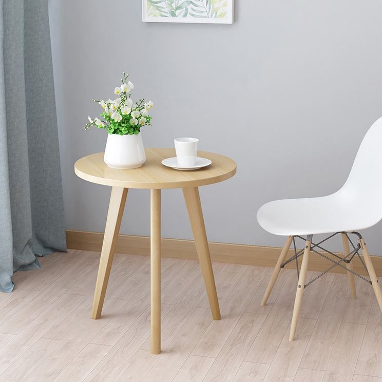 Tavolo da estremità laterale in stile contemporaneo a 3 gambe rotonde divano tavolo accento laterale