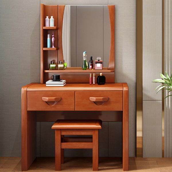 3-Piece Wood Standing Drawers Included Vanity Dressing Table Set Clearhalo 'Bedroom Furniture' 'furn' 'furn_makeup_vanities' 'Furniture' 'Makeup Vanities' 'makeup_vanities' 1200x1200_65b1f9d0-e348-41b6-b955-1e3edc098380