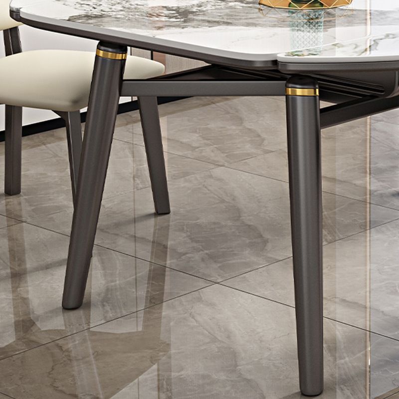 1/5/7 pezzi moderni tavolo da dinette a forma rotonda con sedia imbottita