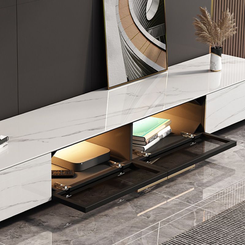 Stone TV Stand Console Contemporary Media Console with Drawers Clearhalo 'furn' 'furn_tv_stands_entertainment_centers' 'Furniture' 'Living Room Furniture' 'TV Stands & Entertainment Centers' 'TV Stands & Media Storage Furniture' 'tv_stands_entertainment_centers' 1200x1200_65b3e4ac-fe74-4ca3-933a-5e7a85f584d8