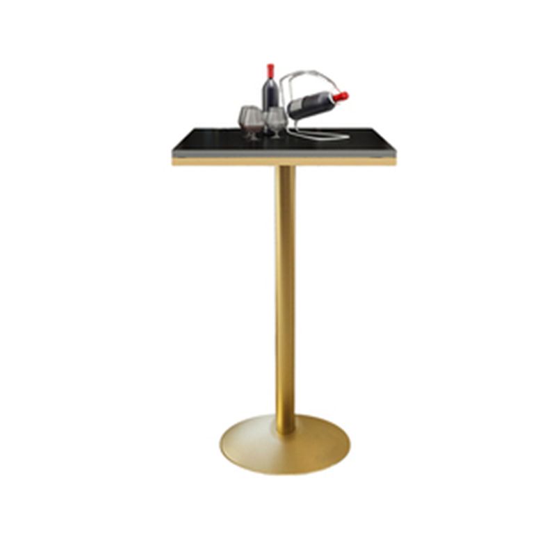 Glam Style Bar Table Set 1/2/3/5 Pieces Square Bar Table with Metal Stools Clearhalo 'Bar Furniture' 'furn' 'furn_home_bar_bar_sets' 'Furniture' 'Home Bars & Bar Sets' 'home_bar_bar_sets' 'Kitchen & Dining Furniture' 1200x1200_65b3f7ba-6b29-4cce-bbf2-bc7755e55490