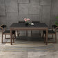 Mesa de comedor de piedra de 4 pies, mesa de comedor de estilo moderno para el hogar