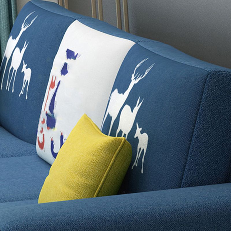 27.56"H Square Arm Sectional Removable Cushions Sofa and Chaise Clearhalo 'furn' 'furn_sectionals' 'Furniture' 'furniture_sectionals' 'kitchen' 'kitchen_sectionals' 'Living Room Furniture' 'Sectionals' 1200x1200_65b50115-b44a-457b-a1ad-3f2094bcd447