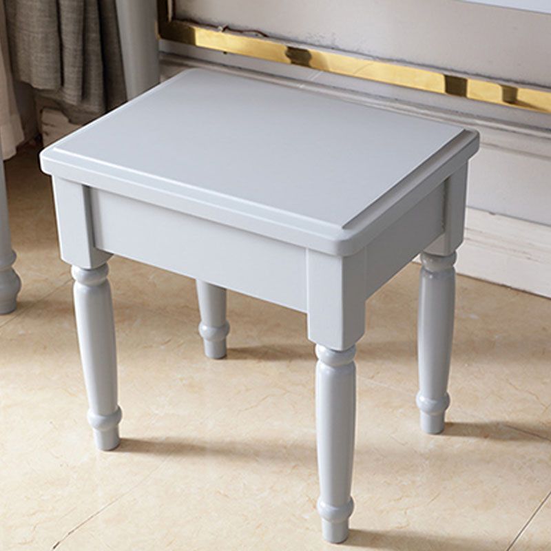 Bedroom Victorian Double Drawers Solid Wood Standing Make-up Vanity Clearhalo 'Bedroom Furniture' 'furn' 'furn_makeup_vanities' 'Furniture' 'Makeup Vanities' 'makeup_vanities' 1200x1200_65b56acf-67a7-4a8e-bf34-3b4562a78c3a