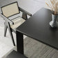 Rectangle Black Base Dining Table Modern Pine Wood Table for Kitchen Living Room Clearhalo 'Dining Tables & Seating' 'Dining Tables' 'dining_table' 'furn' 'furn_dining_table' 'Furniture' 'Kitchen & Dining Furniture' 1200x1200_65b592cf-46c2-495a-9f0e-868183f2d5e4