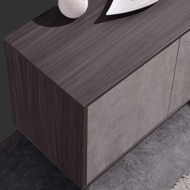 Gray Modern Wooden with Drawer Lighted Mirror Bedroom Vanity Table Clearhalo 'Bedroom Furniture' 'furn' 'furn_makeup_vanities' 'Furniture' 'Makeup Vanities' 'makeup_vanities' 1200x1200_65b72f0b-96b6-4067-ad29-82faa4665a97