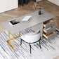 Glam Style Writing Desk Study Room Office Desk with 3-drawer Clearhalo 'Furniture' 'furniture_office_desk' 'Office Desks' 'Office Furniture' 'office_desk' 1200x1200_65bede35-3663-42dd-aa86-4c85c3ac59bd
