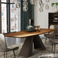 Metal Industrial Rectangle Table Solid Wood Top Table for Kitchen and Dining Room Clearhalo ' dining_table' 'Dining Tables & Seating' 'Dining Tables' 'furn' 'furn_dining_table' 'Furniture' 'furniture_dining_table' 'Kitchen & Dining Furniture' 'kitchen&dining_furn' 'kitchen' 'kitchen_dining_table' 1200x1200_65c36c17-4ac9-46ad-94f3-094b0837888b
