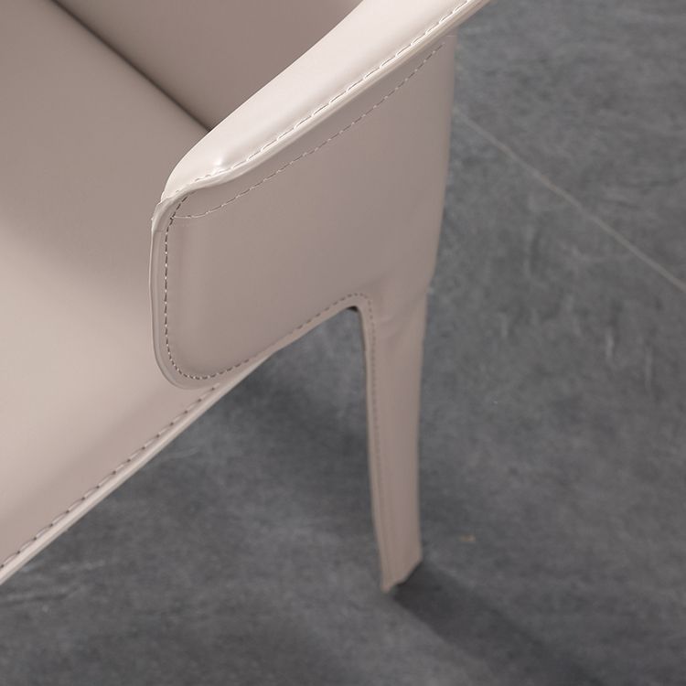 Designer Style Dining Arm Chair Matte Finish Wingback Single Dining Chair Clearhalo ' kitchen&dining_furn' 'Dining Chairs' 'Dining Tables & Seating' 'dining_chair' 'furn' 'furn_dining_chair' 'Furniture' 'furniture_dining_chair' 'Kitchen & Dining Furniture' 'kitchen' 1200x1200_65c4676b-6d58-40dd-9701-011b030efa64