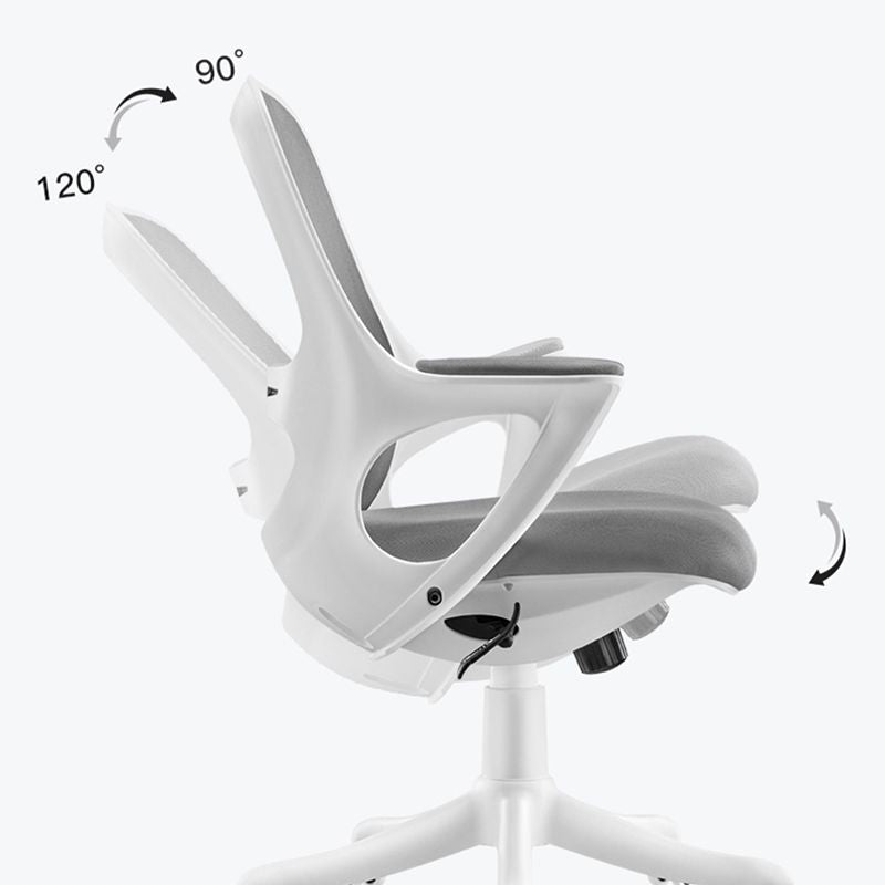 Fixed Arms Tilt Mechanism Office Chair Contemporary Mid-Back Arm Chair Clearhalo 'furn' 'furn_office_chair' 'Furniture' 'Office Chairs' 'Office Furniture' 'office_chair' 1200x1200_65c51445-d037-49bd-8d77-0ac5244f88c3