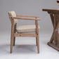 Country Style Indoor Arm Chair Open Back Wood Upholstered Dining Room Chair Clearhalo ' kitchen&dining_furn' 'Dining Chairs' 'Dining Tables & Seating' 'dining_chair' 'furn' 'furn_dining_chair' 'Furniture' 'furniture_dining_chair' 'Kitchen & Dining Furniture' 'kitchen' 1200x1200_65c54c20-b77a-4077-83ea-ed5f8170642c