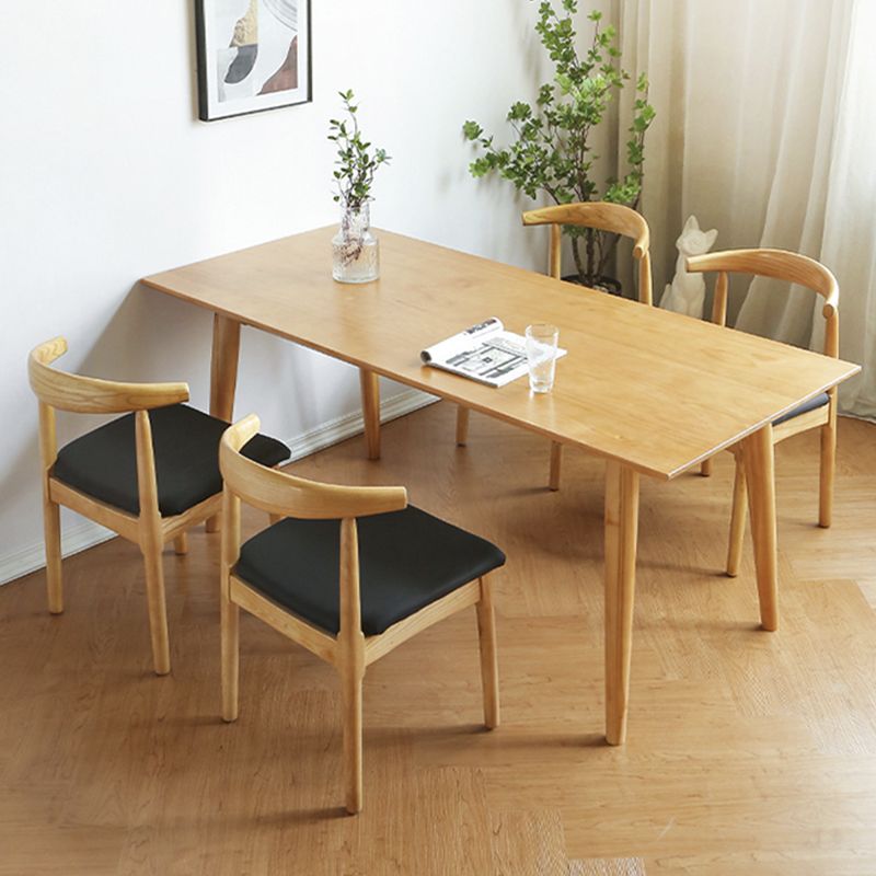Modern Pine Wood Dining Set 1/2/3/5/7 stukken Natural Finish Dinette Set