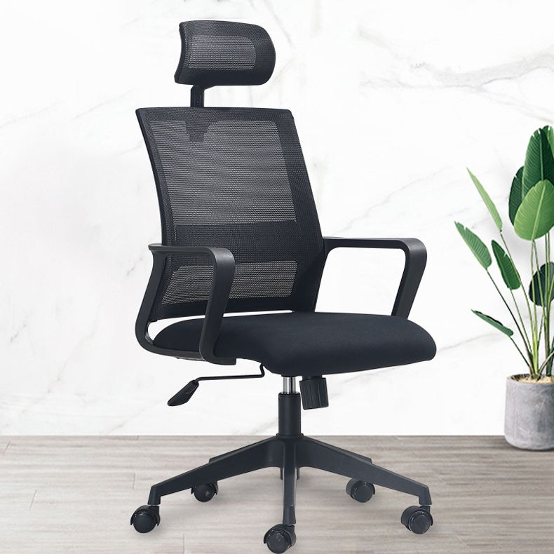 Contemporary Adjustable Office Chair Mid-Back Swivel Desk Chair Clearhalo 'furn' 'furn_office_chair' 'Furniture' 'Office Chairs' 'Office Furniture' 'office_chair' 1200x1200_65c73d90-7f1f-4241-a985-6e74dbc9c97e