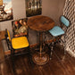 Industrial 1/2/3 Pièces Table de table en bois massif set Bistro Set pour usage domestique