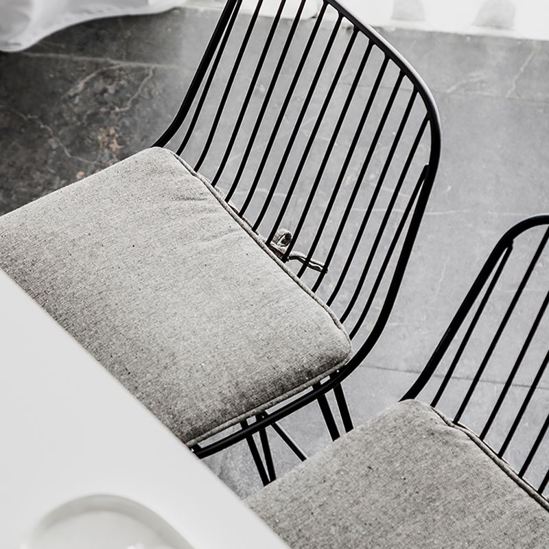 Industrial Iron Simple Barstool 26" H Indoor Tall Stool with Rectangle Seat Clearhalo 'Bar Furniture' 'Bar Stools' 'bar_stools' 'furn' 'furn_bar_stools' 'furniture_bar_stools' 'Kitchen & Dining Furniture' 'kitchen&dining_furn' 'kitchen' 'kitchen_furn' Furniture' 1200x1200_65c9a941-a9d3-4daf-bebe-08545c45e9f5