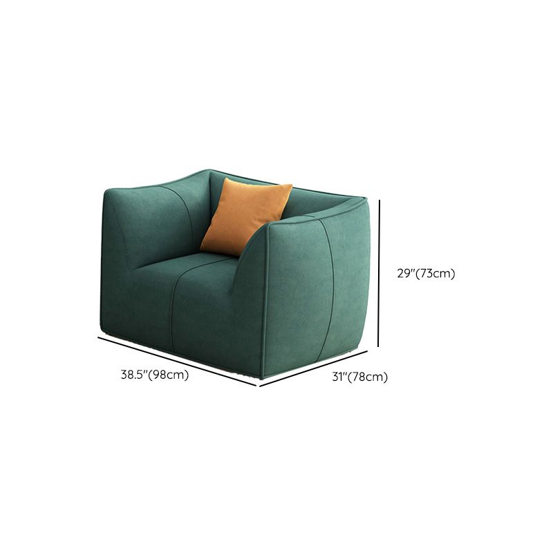 Fabric Sofa Contemporary Tuxedo Arm Apartment Seating in Dark Green Clearhalo 'furn' 'furn_sofas' 'Furniture' 'Living Room Furniture' 'Sofa' 'sofas' 1200x1200_65c9cb81-1aeb-406b-9eb7-b62814b9c101