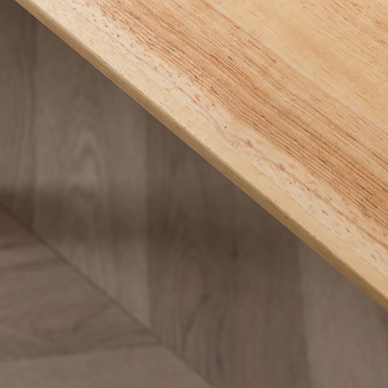 Modern Square End Table Solid Wood Top 4 Legs Sofa End Side Table