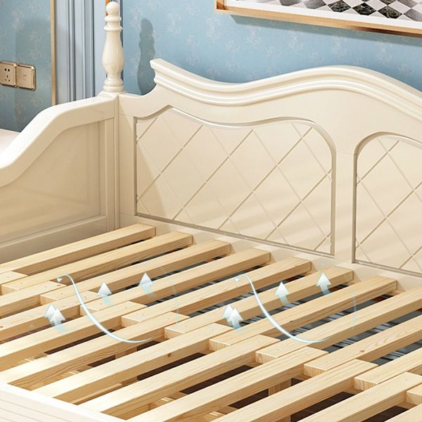 Cama de sofá de sofá de sofá de sofá escandinavo de madera maciza con colchón desmontable