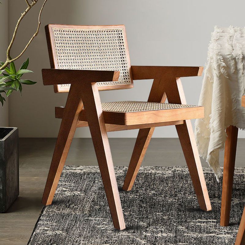 Traditional Style Ash Wood Chair Kitchen Open Back Arm Single Chair Clearhalo ' kitchen&dining_furn' 'Dining Chairs' 'Dining Tables & Seating' 'dining_chair' 'furn' 'furn_dining_chair' 'Furniture' 'furniture_dining_chair' 'Kitchen & Dining Furniture' 'kitchen' 1200x1200_65cd03c3-4c45-4d9b-bb86-ce48857c3703