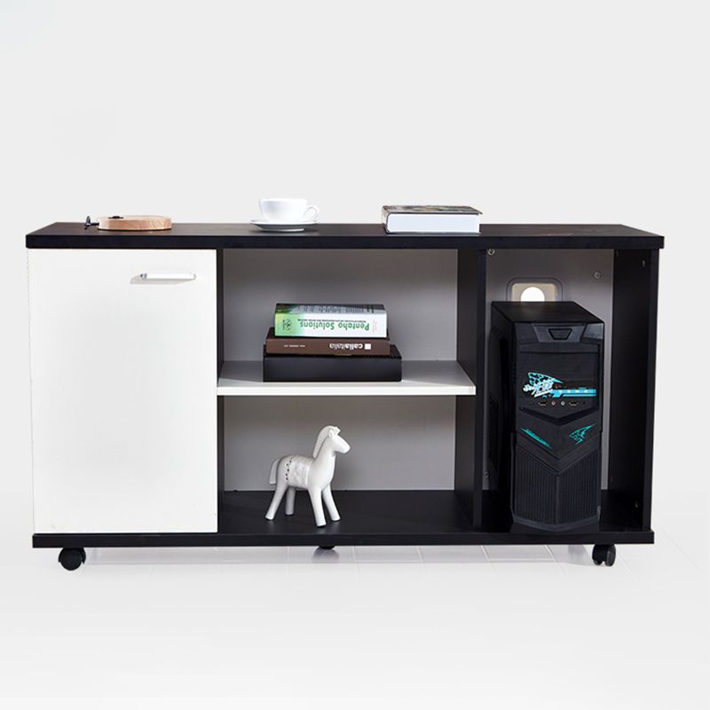 Armadio in legno di archiviazione laterale contemporanea con archiviazione