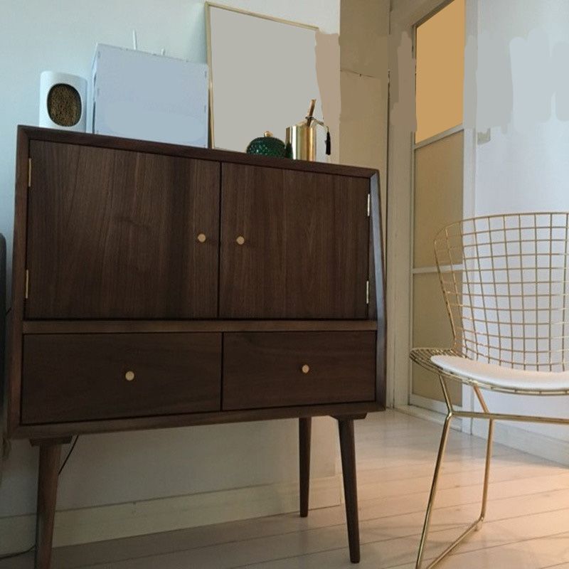 Moderno sideboard a 2 porte 16.1 "W√ó35.4" H Server da pranzo in legno antico per soggiorno