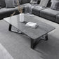 17"H Contemporary Coffee Table Single Slate Coffee Cocktail Table Clearhalo 'Coffee & Accent Tables' 'Coffee Tables' 'coffee_tables' 'furn' 'furn_coffee_tables' 'Furniture' 'Living Room Furniture' 1200x1200_65cf1c63-55fc-4135-992d-e92a72e2014f