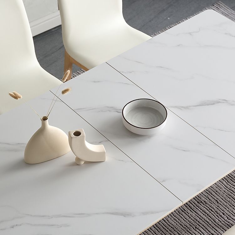 Stone 4-foot Dinette Table Traditional Luxury Extendable Dining Table for Home Clearhalo ' dining_table' 'Dining Tables & Seating' 'Dining Tables' 'furn' 'furn_dining_table' 'Furniture' 'furniture_dining_table' 'Kitchen & Dining Furniture' 'kitchen&dining_furn' 'kitchen' 'kitchen_dining_table' 1200x1200_65d010cd-b1ed-4b51-9212-0592e1e8836c