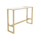 Marble Bistro Bar Table with Rectangle Table Top Trestle Table - 41.3" H Clearhalo 'Bar Furniture' 'Bar Tables' 'bar_tables' 'furn' 'furn_bar_tables' 'Furniture' 'furniture_bar_tables' 'Kitchen & Dining Furniture' 1200x1200_65d04cc7-8f6e-44ee-b77c-80572e8d9709