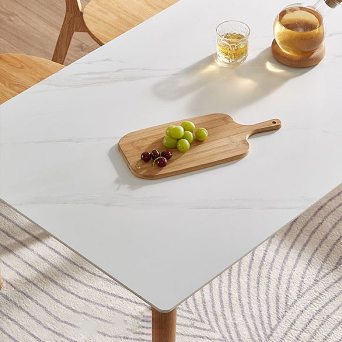 Modern de comedor de madera maciza juego de comedor de 5 piezas para cocina