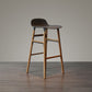 Modern Armless Backrest Counter Stool Wood Household Bar Stool with Plastic Seat Clearhalo 'Bar Furniture' 'Bar Stools' 'bar_stools' 'furn' 'furn_bar_stools' 'furniture_bar_stools' 'Kitchen & Dining Furniture' 'kitchen&dining_furn' 'kitchen' 'kitchen_furn' Furniture' 1200x1200_65d09c7f-56e9-4172-b1b4-00e8fa3db87f